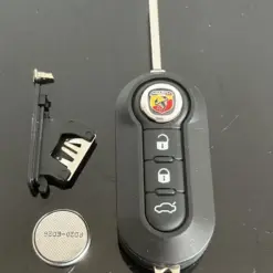 1x ABARTH 500 Funkschlüssel Gehäuse NEU Autoschlüssel Fahrzeugschlüssel Schlüssel Fernbedienung Fiat