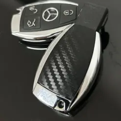 Alternative view of 1x Carbon MERCEDES Funkschlüssel Gehäuse CARBON DESIGN Autoschlüssel Schlüssel Fernbedienung W203 W204 W205 W211 W212 W216 W221