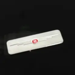 Alternative view of 1x CHRYSLER 26mm Logo Aufkleber ALU Schlüssellogo Emblem Schriftzug SILBER