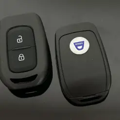 1x DACIA original 2 Tasten Auto Schlüssel Gehäuse + EMBLEM Logo Fernbedienung DUSTER + auch Sandero Logan Clio Captur Laguna Scenic