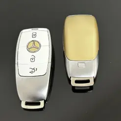1x EDITION MERCEDES Funkschlüssel GOLDWING weiß Gold Gehäuse Autoschlüssel Fahrzeugschlüssel Schlüssel Fernbedienung