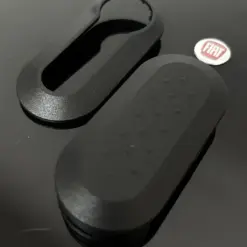 1x FIAT 500 BLACK schwarz Funkschlüssel LOGO COVER Autoschlüssel Fahrzeugschlüssel Schlüssel Fernbedienung Gehäuse – Bild 3