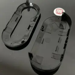 1x FIAT 500 BLACK schwarz Funkschlüssel LOGO COVER Autoschlüssel Fahrzeugschlüssel Schlüssel Fernbedienung Gehäuse – Bild 4