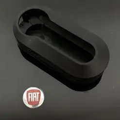 1x FIAT 500 BLACK schwarz Funkschlüssel LOGO COVER Autoschlüssel Fahrzeugschlüssel Schlüssel Fernbedienung Gehäuse – Bild 5