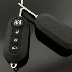 1x FIAT 500 Funkschlüssel LOGO Batterie SCHWARZ Autoschlüssel Fahrzeugschlüssel Schlüssel Fernbedienung – Bild 5