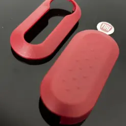 1x FIAT 500 ROT Funkschlüssel LOGO COVER Autoschlüssel Fahrzeugschlüssel Schlüssel Fernbedienung Gehäuse – Bild 3