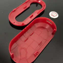 1x FIAT 500 ROT Funkschlüssel LOGO COVER Autoschlüssel Fahrzeugschlüssel Schlüssel Fernbedienung Gehäuse – Bild 5