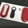 1x FIAT 500 ROT Funkschlüssel LOGO COVER + Touch Autoschlüssel Fahrzeugschlüssel Schlüssel Fernbedienung Gehäuse Tasten