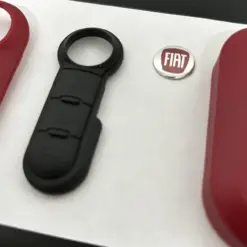 1x FIAT 500 ROT Funkschlüssel LOGO COVER + Touch Autoschlüssel Fahrzeugschlüssel Schlüssel Fernbedienung Gehäuse Tasten – Bild 5