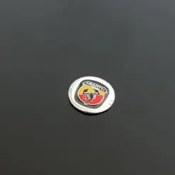 Alternative view of 1x Fiat ABARTH 14mm Logo ALU Schlüssellogo Emblem Schriftzug Punto