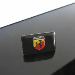1x für ABARTH Aufkleber Logo 18mm für Spiegel Emblem Schriftzug Felge Lenkrad – Bild 3