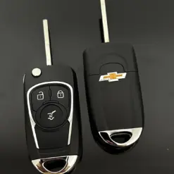 1x für Chevrolet 3 Tasten Schlüsselgehäuse + Emblem/Logo Cruze Epica Lova Impala Camaro Aveo Malibu Buick