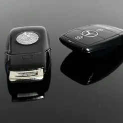1x für MERCEDES Funkschlüssel AMG in METALL schwarz glänzend Gehäuse Autoschlüssel Fahrzeugschlüssel Schlüssel Fernbedienung – Bild 4