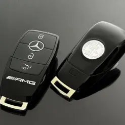 1x für MERCEDES Funkschlüssel AMG in METALL schwarz glänzend Gehäuse Autoschlüssel Fahrzeugschlüssel Schlüssel Fernbedienung – Bild 10