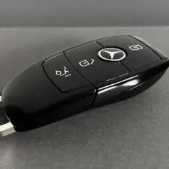 1x für MERCEDES Funkschlüssel in METALL schwarz glänzend Gehäuse Autoschlüssel Fahrzeugschlüssel Schlüssel Fernbedienung – Bild 4