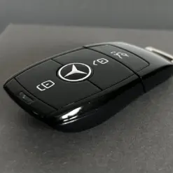 1x für MERCEDES Funkschlüssel in METALL schwarz glänzend Gehäuse Autoschlüssel Fahrzeugschlüssel Schlüssel Fernbedienung – Bild 5
