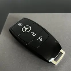 1x für MERCEDES Funkschlüssel in METALL schwarz glänzend Gehäuse Autoschlüssel Fahrzeugschlüssel Schlüssel Fernbedienung – Bild 6