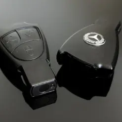 Alternative view of 1x für MERCEDES Funkschlüssel ORIGINAL Gehäuse mit LOGO Autoschlüssel Fahrzeugschlüssel 3 Tasten