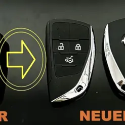 1x für OPEL 3 Tasten Schlüsselgehäuse UMBAU SET + Emblem/Logo Vectra Zafira Signum Corsa Merida Mokka Adam Astra Combo