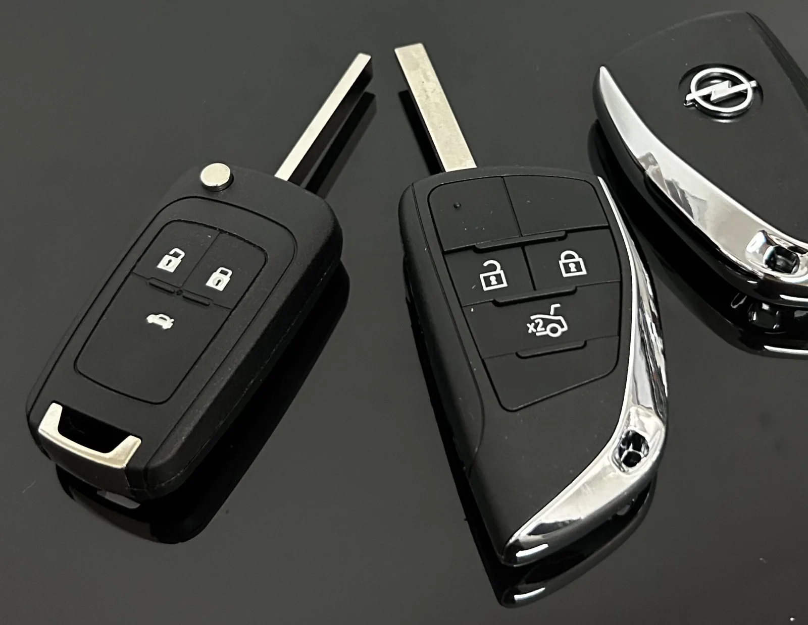 1x für OPEL 3 Tasten Schlüsselgehäuse UMBAU SET + Emblem/Logo Vectra Zafira Signum Corsa Merida Mokka Adam Astra Combo – Bild 4
