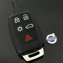 1x für VOLVO 5 Tasten Schlüsselgehäuse + Emblem Fernbedienung Gehäuse Autoschlüssel S40 S60 S70 S80 S40 S80 V50 C30 C70 LTQV0315TX