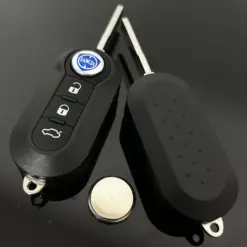 1x LANCIA Funkschlüssel LOGO Batterie SCHWARZ Autoschlüssel Fahrzeugschlüssel Schlüssel Fernbedienung