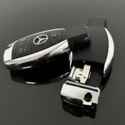 1x MERCEDES BENZ Funkschlüssel *Batteriefach* mit LOGO Gehäuse Autoschlüssel Fahrzeugschlüssel Schlüssel Fernbedienung – Bild 3