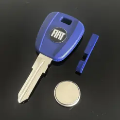 1x neu FIAT Punto Doblo Ducato uva... Schlüssel + Emblem Autoschlüssel Car Key original