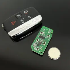 1x NEU JAGUAR Auto Schlüssel mit ELEKTRONIK + Batterie 4 Tasten Metall Kunststoff mit Logo Emblem – Bild 7
