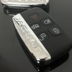 Alternative view of 1x NEU JAGUAR Auto Schlüssel mit ELEKTRONIK + Batterie 4 Tasten Metall Kunststoff mit Logo Emblem