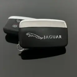 1x NEU JAGUAR Schlüsselgehäuse EDITION 4 Tasten Metall Kunststoff schwarz mit Logo Emblem – Bild 2