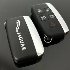 1x NEU JAGUAR Schlüsselgehäuse EDITION 4 Tasten Metall Kunststoff schwarz mit Logo Emblem – Bild 5