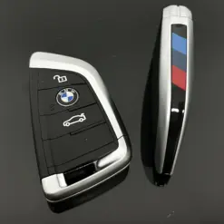 1x NEU Schlüssel Gehäuse 3 Tasten + Emblem schwarz für BMW 3 5 6 8 X3 X4 X5 X7 G21 G20 G31 G30 Autoschlüssel
