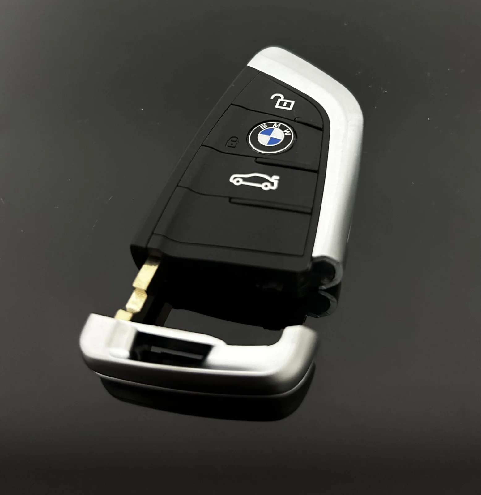 1x NEU Schlüssel Gehäuse 3 Tasten + Emblem schwarz für BMW 3 5 6 8 X3 X4 X5 X7 G21 G20 G31 G30 Autoschlüssel – Bild 7