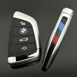 1x NEU Schlüssel Gehäuse 4 Tasten + Emblem für BMW 3 5 6 8 X3 X4 X5 X7 G21 G20 G31 G30 Autoschlüssel