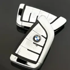 Alternative view of 1x NEU Schlüssel Gehäuse 4 Tasten in CHROM + EMBLEM für BMW METALL 3 5 6 8 X3 X4 X5 X7 G-Serie G21 G20 G31 G30