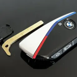 1x NEU Schlüssel Gehäuse 4 Tasten mit EMBLEM für BMW X7 G07 LCI iX i20 X1 U11 7er G70 G09 XM U06 G81 M3 Smart Key CERAMIC – Bild 2