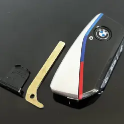 1x NEU Schlüssel Gehäuse 4 Tasten mit EMBLEM für BMW X7 G07 LCI iX i20 X1 U11 7er G70 G09 XM U06 G81 M3 Smart Key CERAMIC – Bild 3