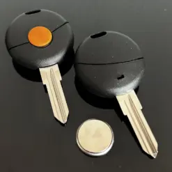 1x SMART Schlüsselgehäuse schwarz + Batterie Schlüssel Rohling Fortwo 450 Forfour Roadster Cabrio Roadster Coupe Crossblade