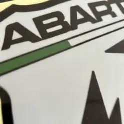 250mm Abarth 500 595 695 Schild 25cm Emblem Logo Schriftzug Aufkleber – Bild 3