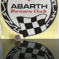 Alternative view of 250mm Abarth 500 Club 595 Tributo 25cm Emblem Logo Schriftzug Aufkleber