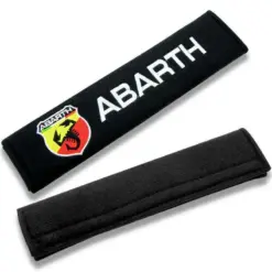 2x ABARTH Sicherheitsgurt POLSTER Schutz 28x6cm Gurtpolster Schulter Schoner Pad – Bild 5