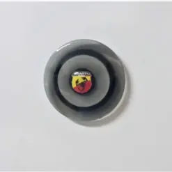 2X Fiat ABARTH Magnet 3D mit Abarth 4cm Logo Emblem Schriftzug selbsthaftend