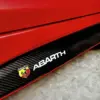 2x für Abarth Seitenschweller Einstieg Aufkleber Kohlefaser- Design für Fiat Punto Abarth 500 Stilo Ducato Palio Bravo Doblo