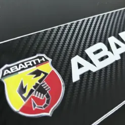 2x für Abarth Seitenschweller Einstieg Aufkleber Kohlefaser- Design für Fiat Punto Abarth 500 Stilo Ducato Palio Bravo Doblo – Bild 5