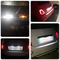 2x LED Kennzeichenbeleuchtung für Fiat Abarth 500 595 695 Leuchte Beleuchtung hinten 51800482 – Bild 5