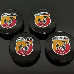 4x für den ABARTH original 60mm Radkappe Raddeckel Felgenabdeckung Nabenkappe Abdeckung