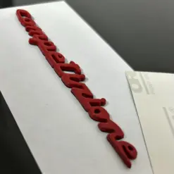 Abarth COMPETIZIONE Tributo in ROT ORIGINAL Emblem NEU Logo Schriftzug Aufkleber – Bild 2