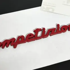 Abarth COMPETIZIONE Tributo in ROT ORIGINAL Emblem NEU Logo Schriftzug Aufkleber – Bild 5
