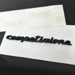 Abarth COMPETIZIONE Tributo in schwarz ORIGINAL Emblem NEU Logo Schriftzug Aufkleber